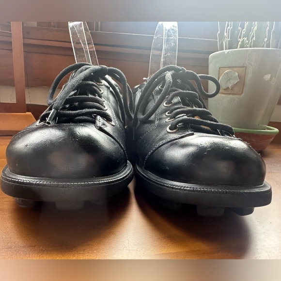 Fluevog EXCELLENT Angels Ivan vintage lace-up trainer black & light blue -W7/7.5 - Picture 6 of 16